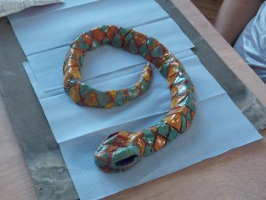 Castle Connections pottery snake