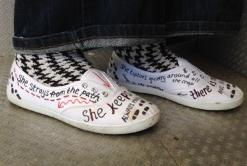 Cassy's poetry plimsolls